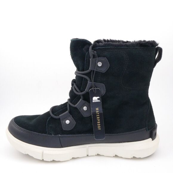 Sorel Explorer II Joan Faux Fur Waterproof Boot - Black Fawn Women's US:10.5 - Picture 1 of 10